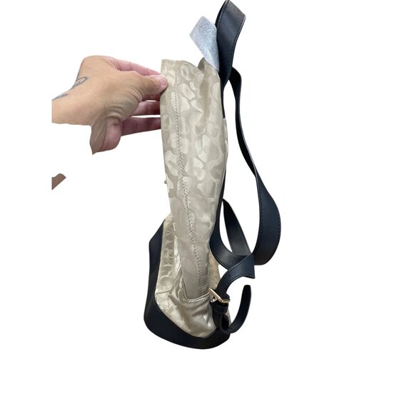 Michael Kors Morgan Truffle Brown Canvas & Leather MD Backpack SKU 9231 - Picture 4 of 16